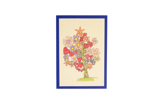 Kunstkarte Herzbaum