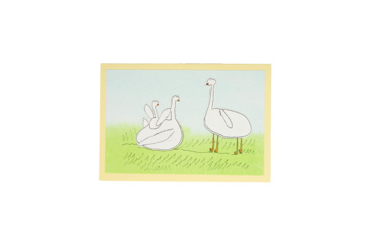 Kunstkarte Schwan