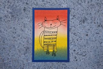 Kunstkarte Katze