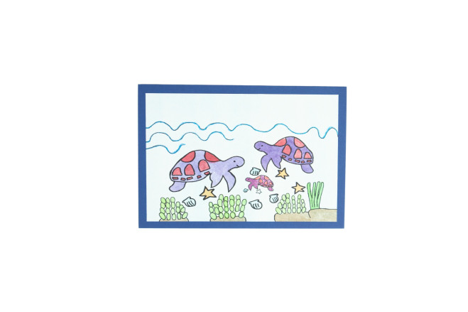 Kunstkarten Schildkröte