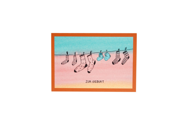 Kunstkarte Bebe Söckli