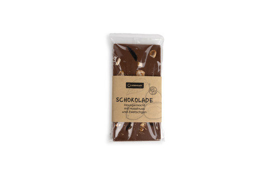 Schokoladentafel mit Nüssen &amp; Zwetschgen 100g