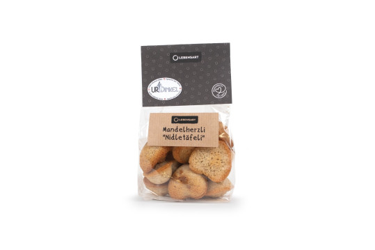 UrDinkel-Mandelherzli "Nidletäfeli" 110g