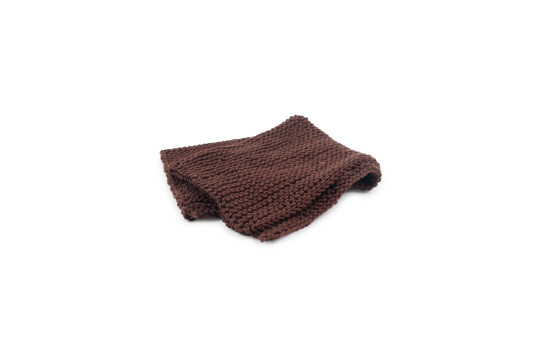 Abwaschlappen gestrickt braun