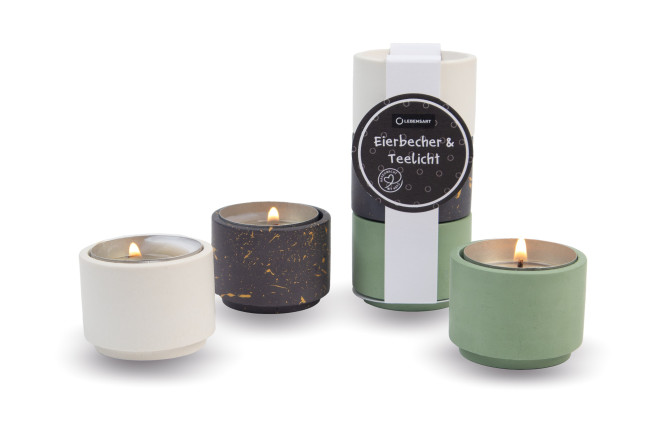 Eierbecher/Teelicht-Set