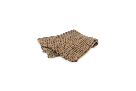 Abwaschlappen gestrickt taupe