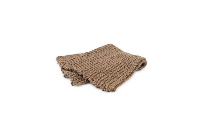 Abwaschlappen gestrickt taupe