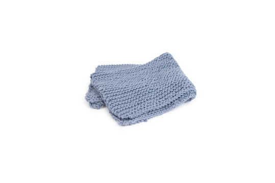 Abwaschlappen gestrickt FS 26 hellblau