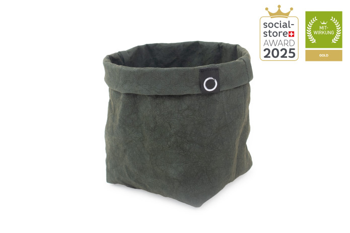 Paper Bag mittel dunkelgrün