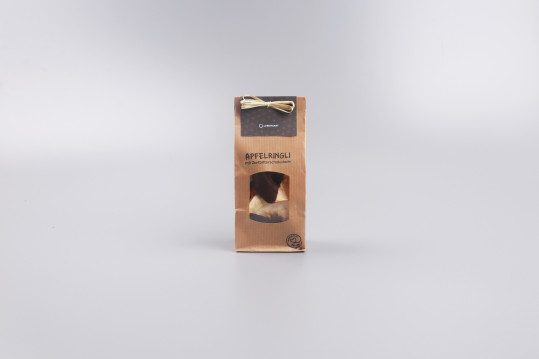 Getrocknete Apfel mit Zartbitterschokolade 95g