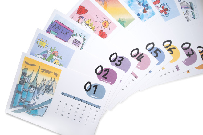 Nachfüll-Set Tischkalender 2026